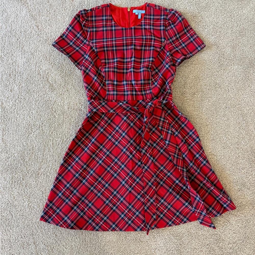Draper James Red and Blue Plaid Dress - perfect holiday dress!